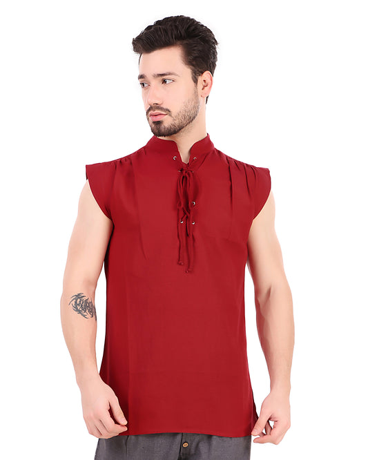 Shirt, Sleeveless Pirate 2XL Red