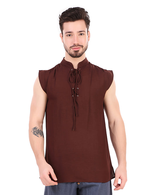 Shirt, Sleeveless Pirate S Chocolate