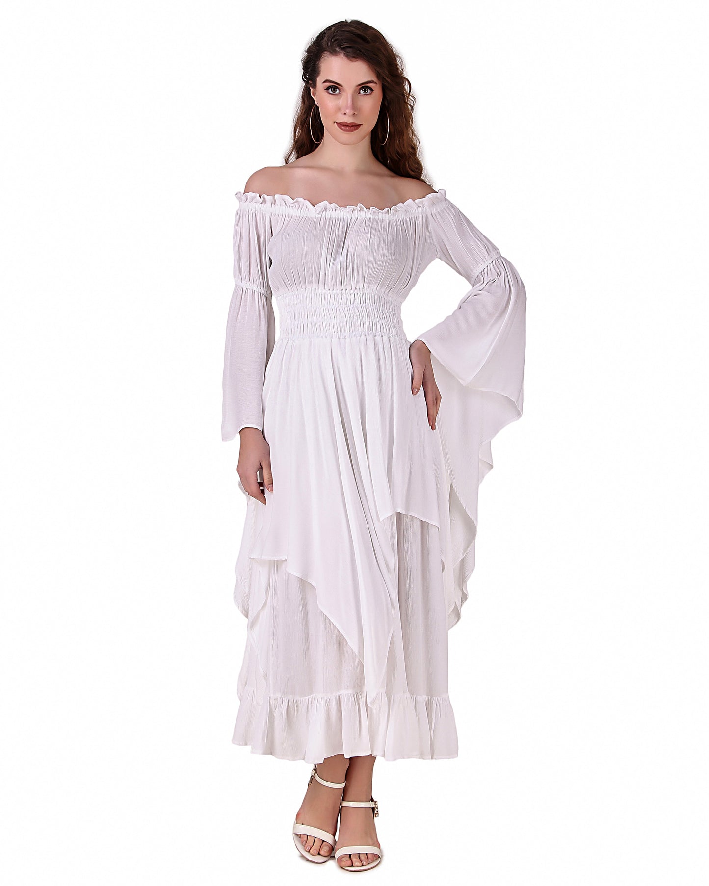 Chemise, Crepe Medieval 3XL White