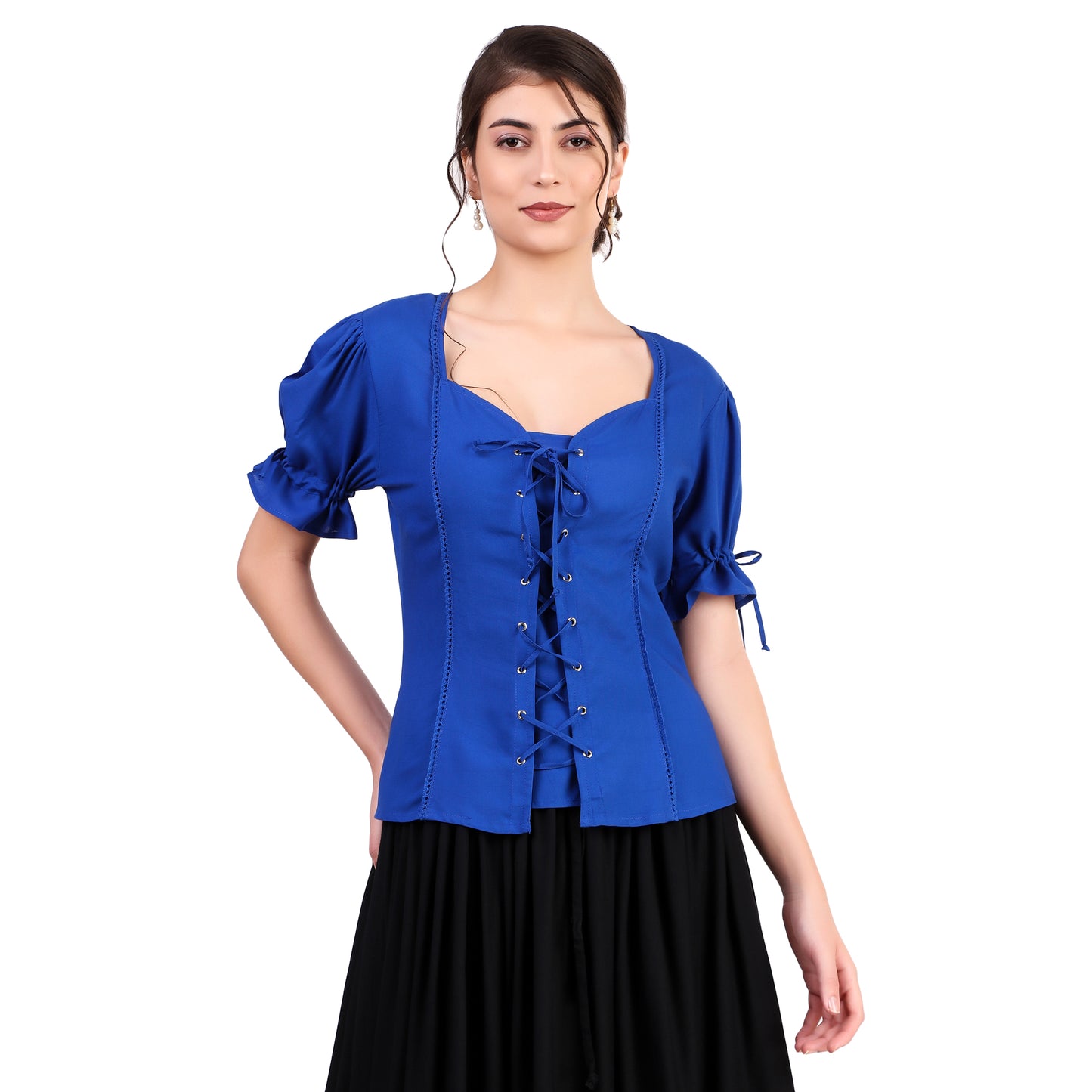 Blouse, Sweatheart Collar