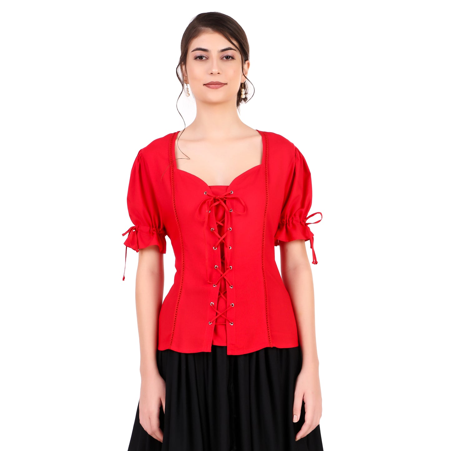 Blouse, Sweatheart Collar