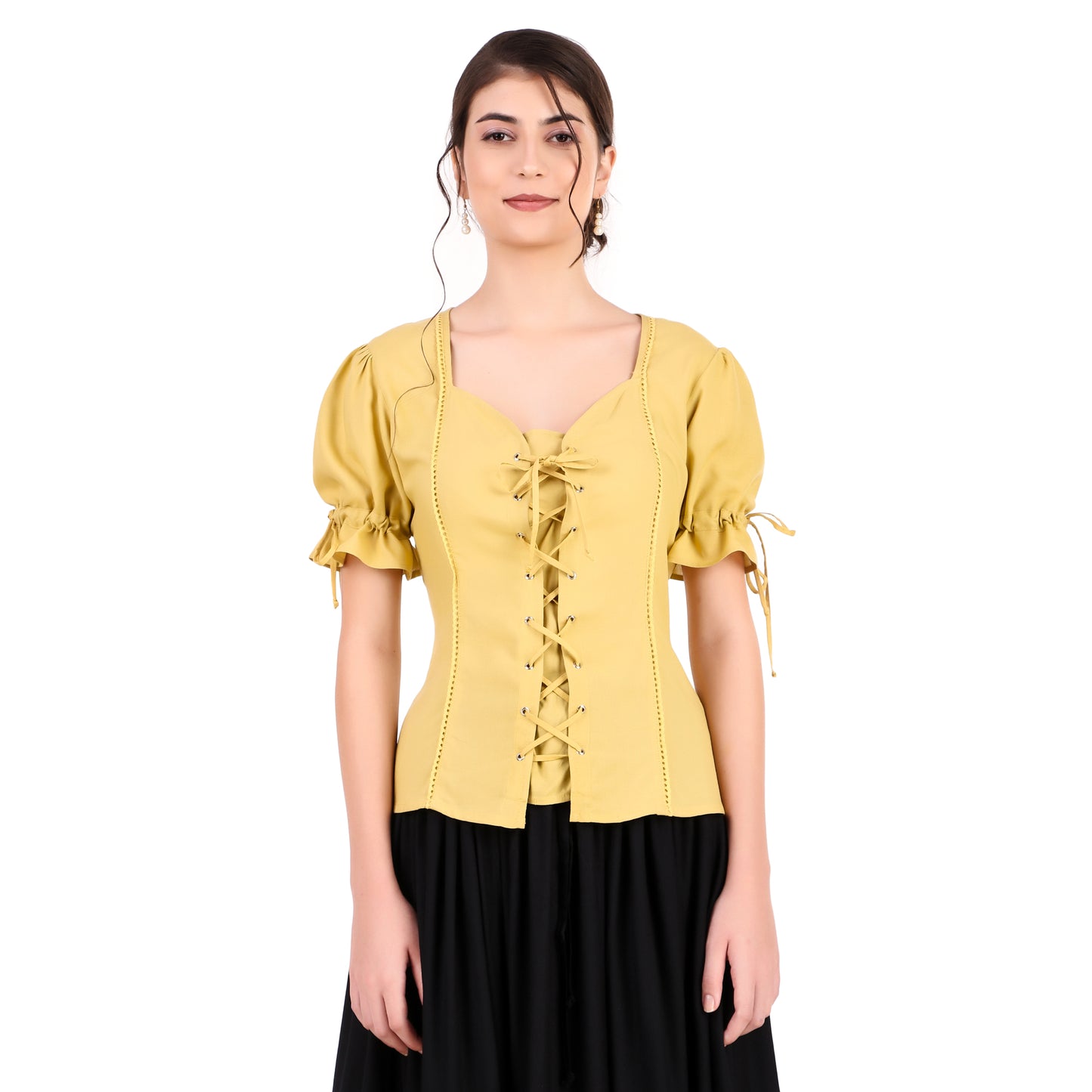 Blouse, Sweatheart Collar