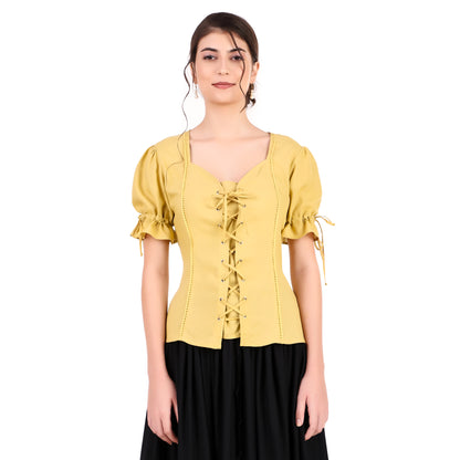 Blouse, Sweatheart Collar