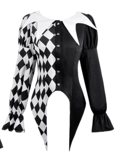 Shirt, Harlequin Diamond Pattern