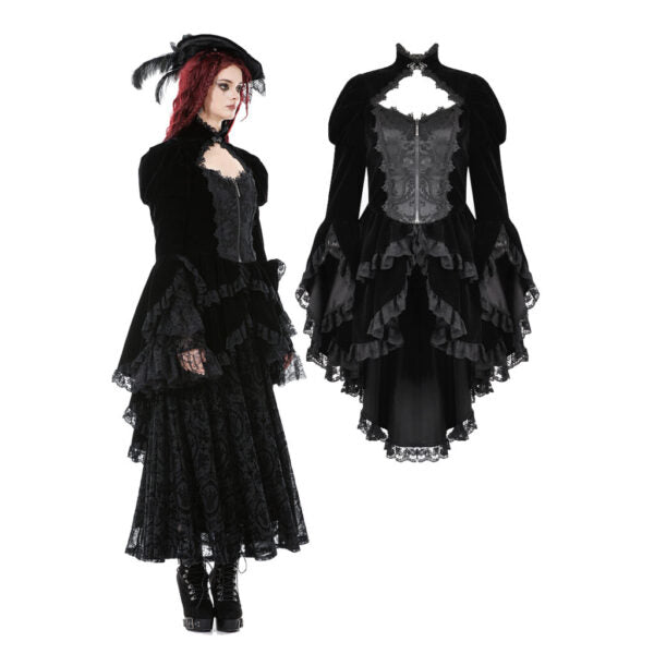 Jacket, Key Hole Tiered Skirt