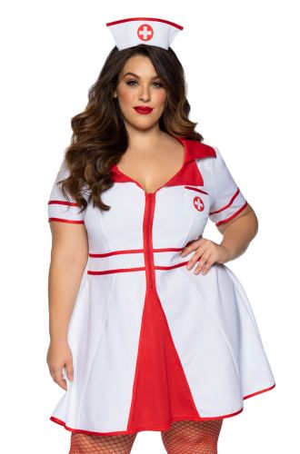 Nurse, Hospital Honey-Red White : 1X/2X