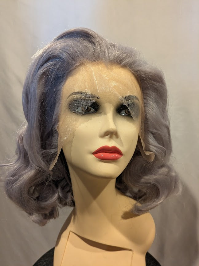 Wig, Long Bombshell (Lace Front) - Silver