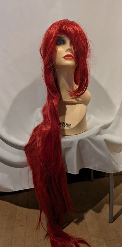 Wig, Long Straight 120cm - Red Mix