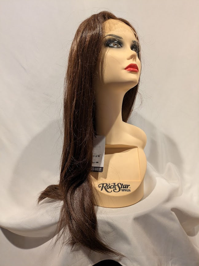 Wig, Long Straight 24" -Chocolate Brown