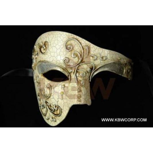Mask, Baroque Phantom Silver White