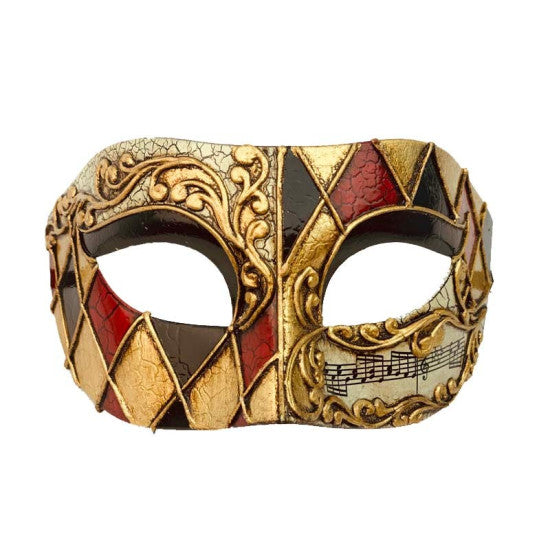 Mask, Harlequin Musica Black Red