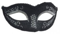 Mask, Glitter Fishnet Petite