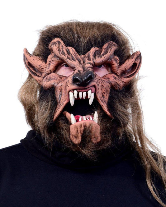 Animal, Wolf Mask Lone Wolf Brown