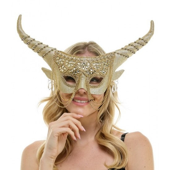 Mask, Horned Devil Bedazzled
