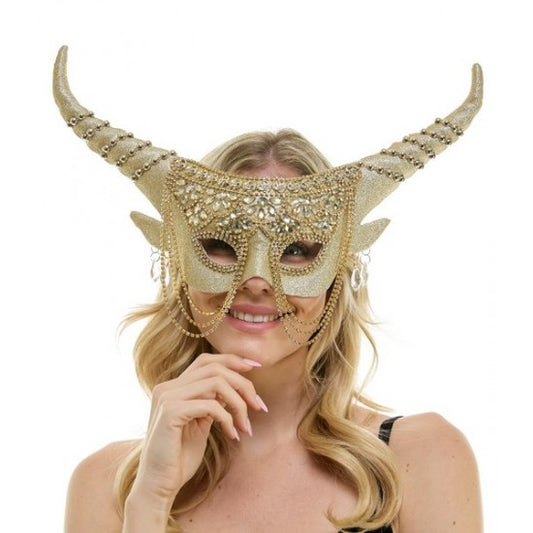 Mask, Horned Devil Bedazzled