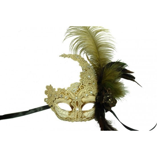 Mask, Macramé Craquele Swan