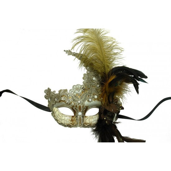 Mask, Macramé Craquele Swan