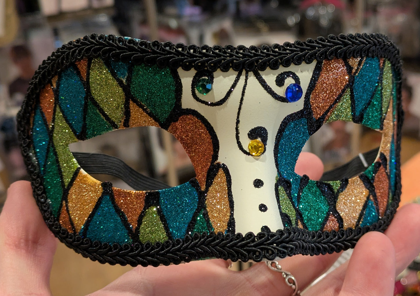 Mask, Harlequin Glitter Colorful