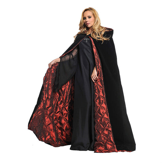 Cloak, Velvet Pintuck Red