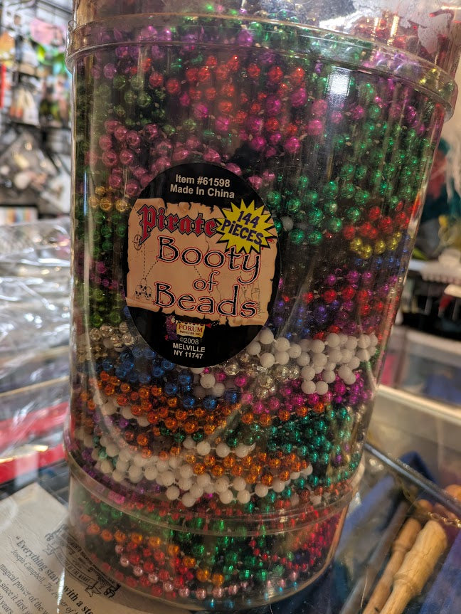 Mardi Gras Beads, simple, 3 strands