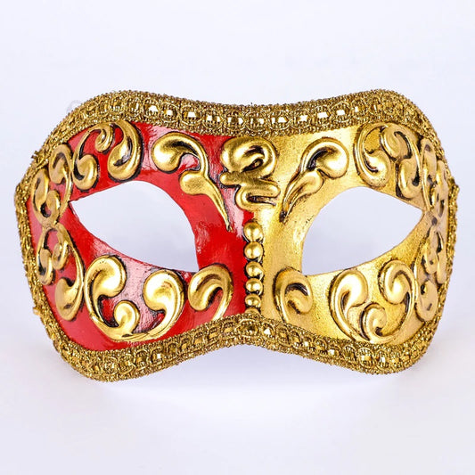 Civetta Paper Mache Mezza-Gold/Red