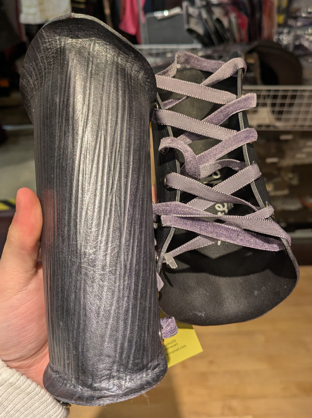 Bracers, Leather Purple Bark
