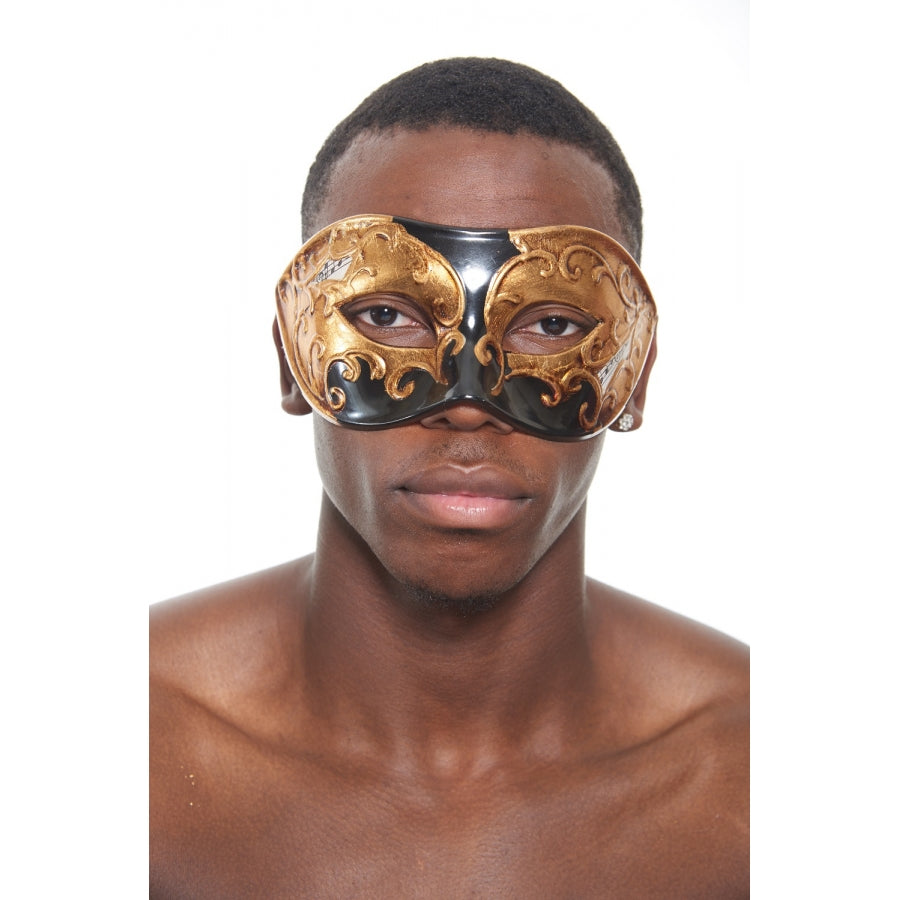 Venetian Style Mask, Musica BK-Blk Gold