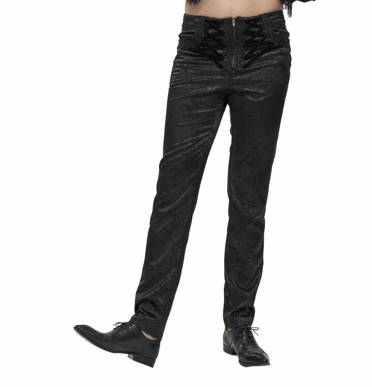 Pants, Gothic Lace-Up Black 2XL 41"