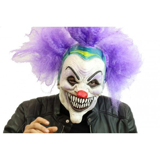 Mask, Scary Clown Purple Hair