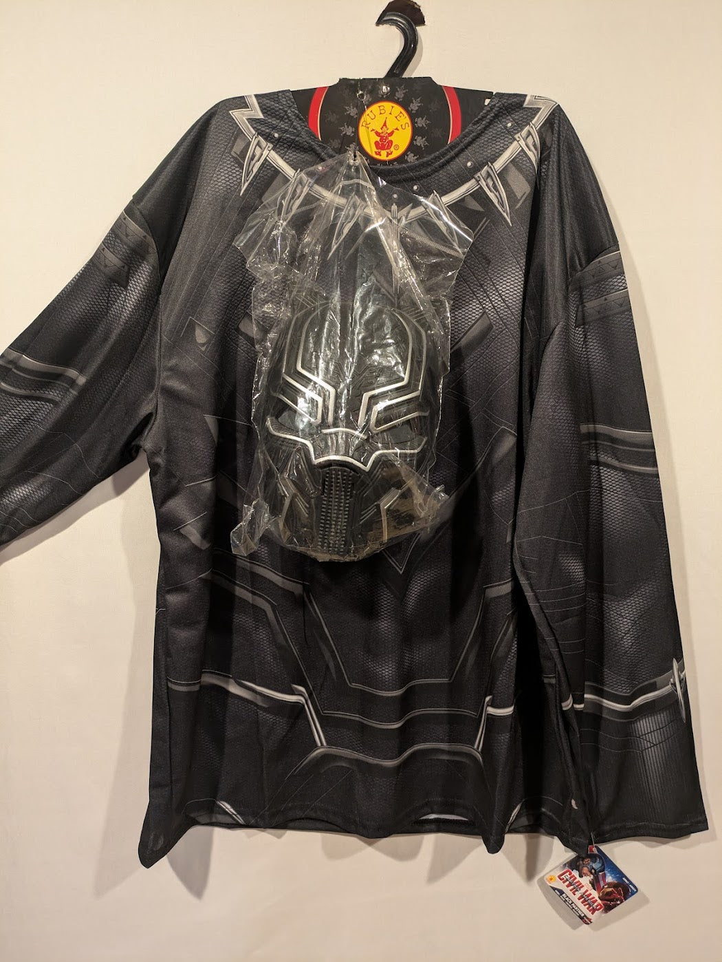 Shirt, Black Panther-Black Silver : X-Large