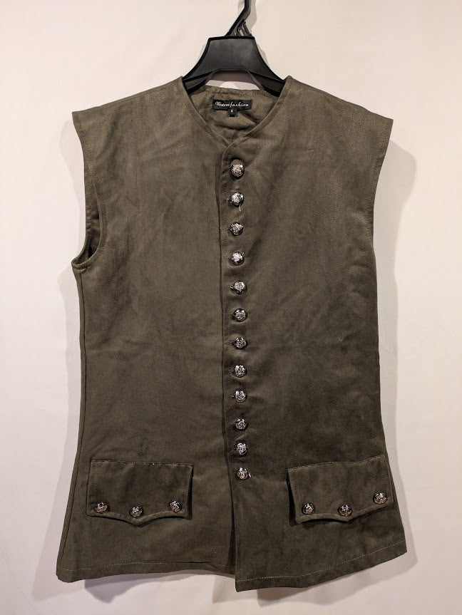 Vest, 18th Century Moss Green