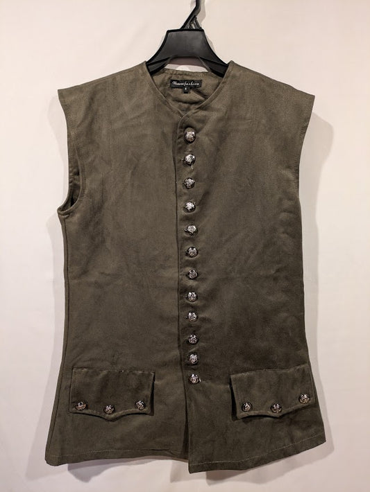 Vest, 18th Century Moss Green