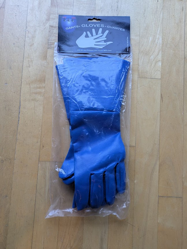 Gloves, Vinyl Superhero-Blue