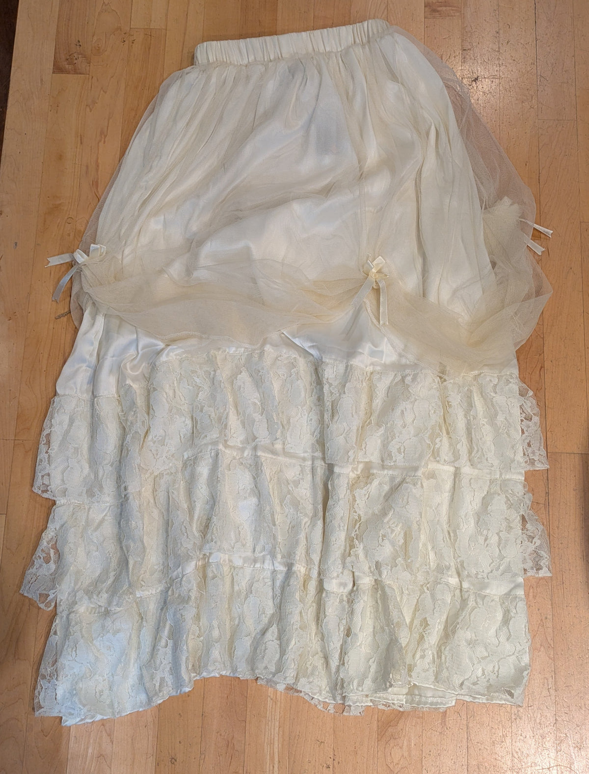 Skirt, Lace Alexandra Lace Mesh Ivory