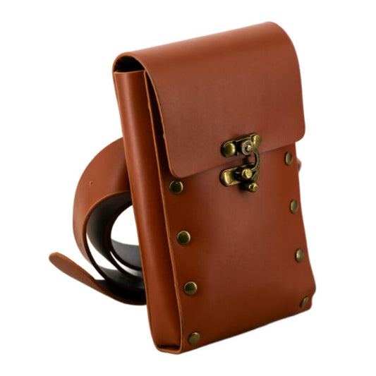 Belt & Pouch, Brown PU
