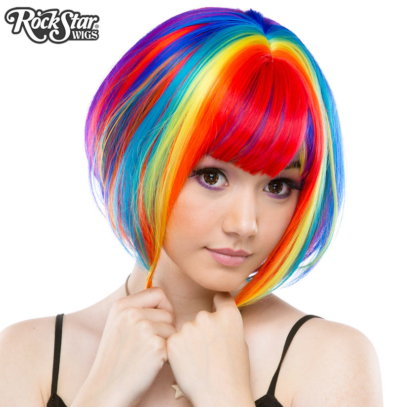 Wig, Rainbow Rock - Rainbow Bob