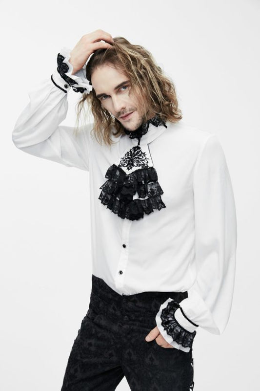 Shirt, 18th century white 18th c -  : 2XL