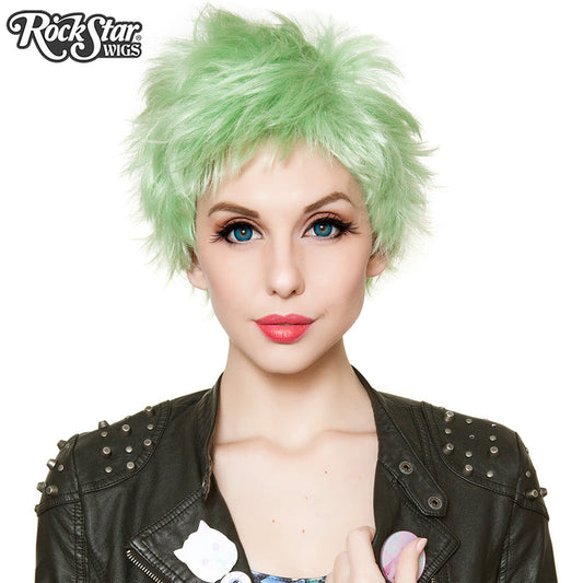 Wig, Sassi Short Dark Mint Green