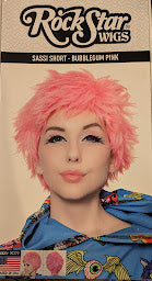 Wig, Sassi Short - Bubblegum Pink