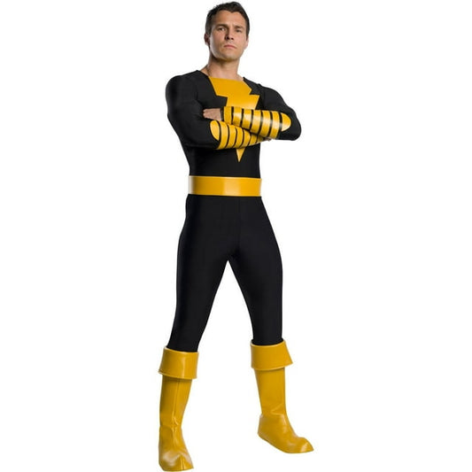 Shazam Charades Black Adam-Black Yellow : Small 36-38