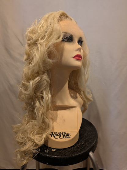 Wig, Siren (Lace Front) - Platinum Blonde