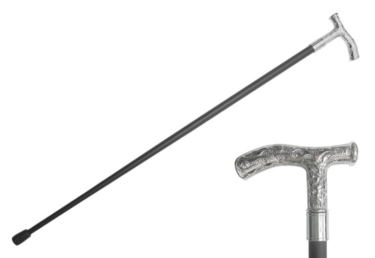 Cane, Silver Gold Flame