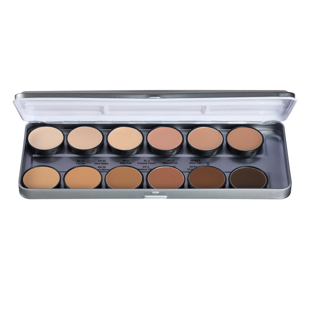 Palette, 12 Color Creme Foundation-1.8oz/51gm