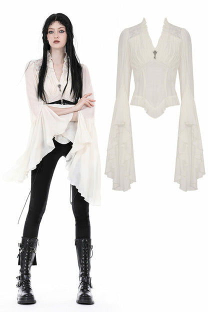 Blouse, Steampunk Bell Sleeves