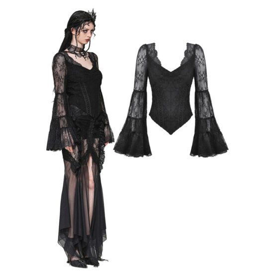 Blouse, Gothic Romance Bell Sleeves