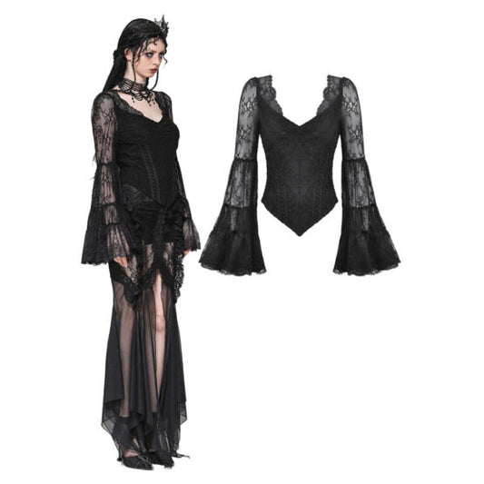 Blouse, Gothic Romance Bell Sleeves