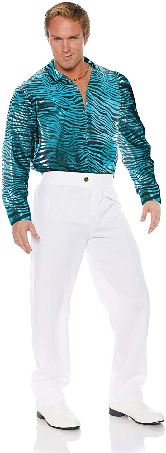 Shirt, Tiger Disco Blue-XXL