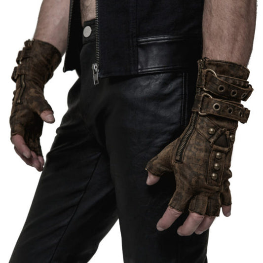 Gloves, Steampunk Fingerless-  : XL