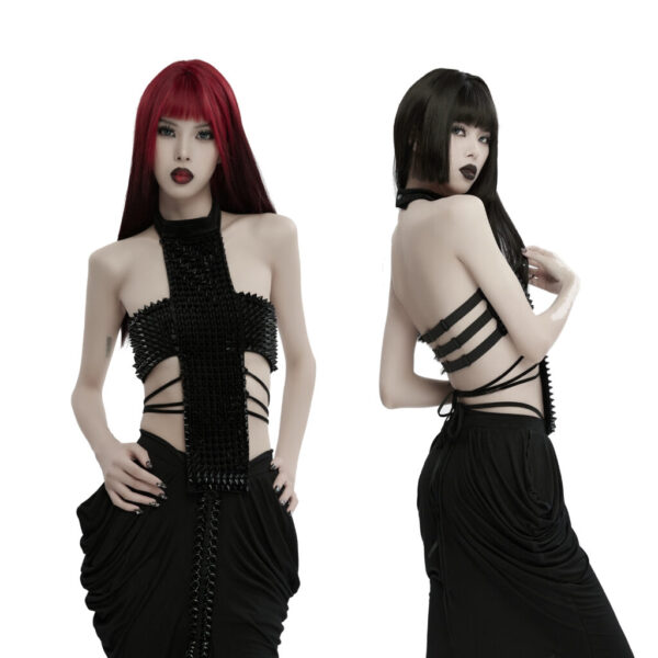 Halter Top, Studded Cross