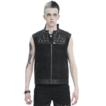 Vest, Studded Punk Black